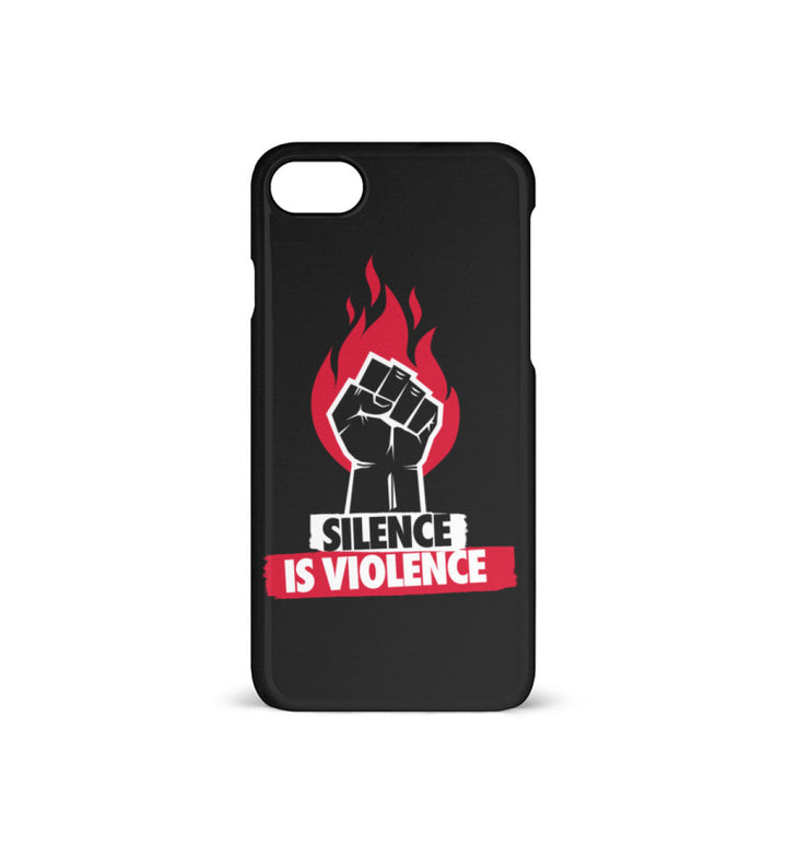 HANDYHÜLLE, HANDY CASE - IPHONE 7/8 • SILENCE IS VIOLENCE-HARLEKINSHOP