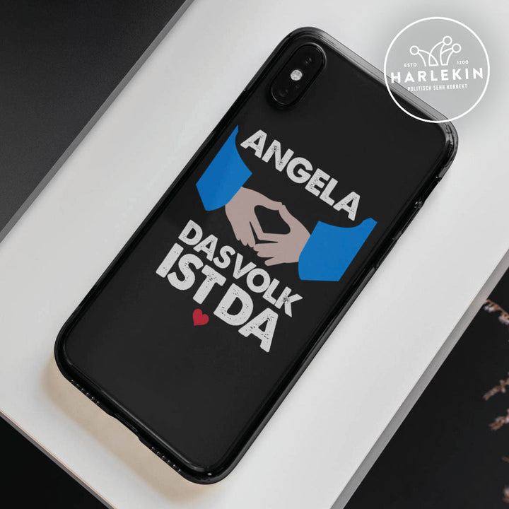 HANDYHÜLLE, HANDY CASE - IPHONE X • ANGELA: WAS VOLK IST DA-HARLEKINSHOP