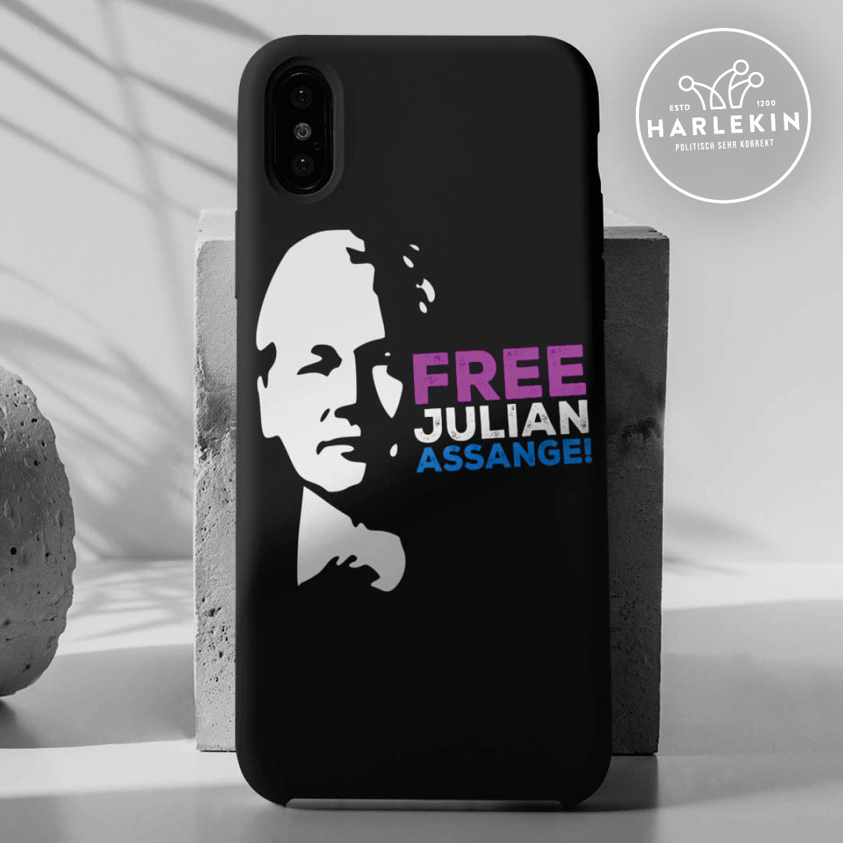 HANDYHÜLLE, HANDY CASE - IPHONE X • FREE ASSANGE: FREE JULIAN!-HARLEKINSHOP