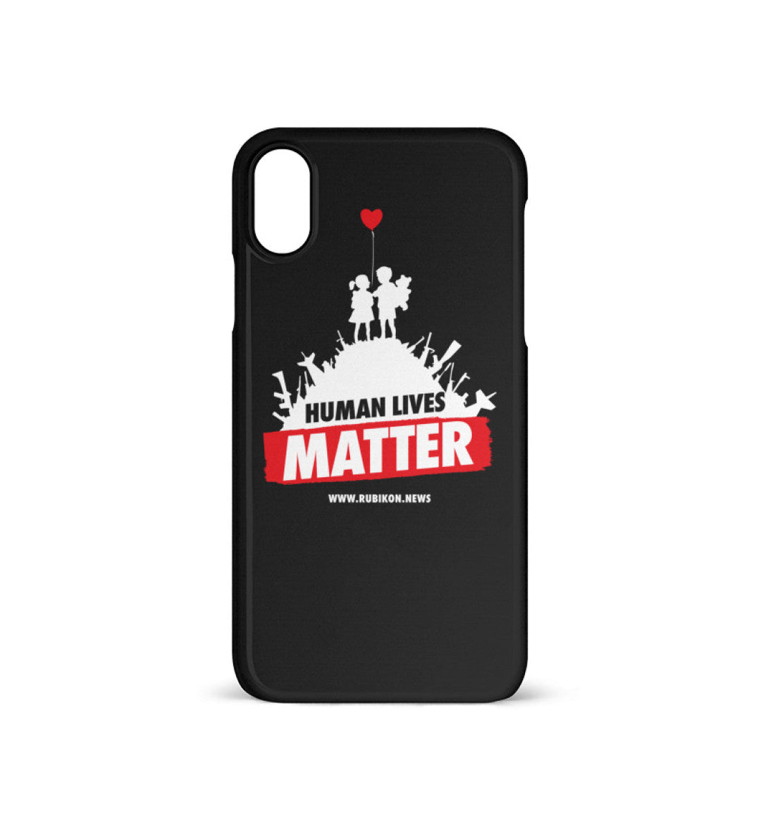 HANDYHÜLLE, HANDY CASE - IPHONE X • HUMAN LIVES MATTER-HARLEKINSHOP