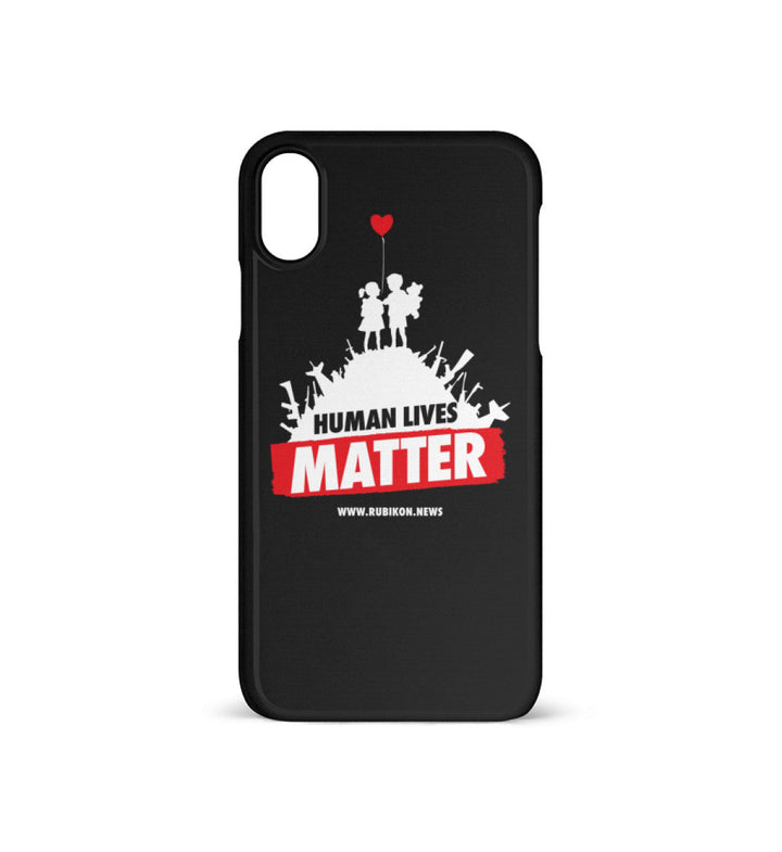 HANDYHÜLLE, HANDY CASE - IPHONE X • HUMAN LIVES MATTER-HARLEKINSHOP
