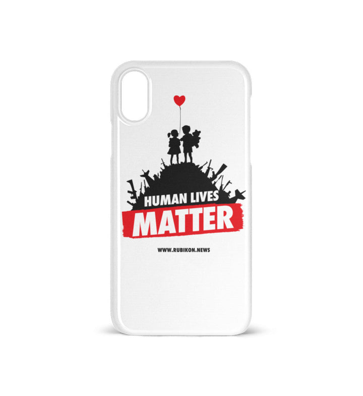 HANDYHÜLLE, HANDY CASE - IPHONE X • HUMAN LIVES MATTER-HARLEKINSHOP