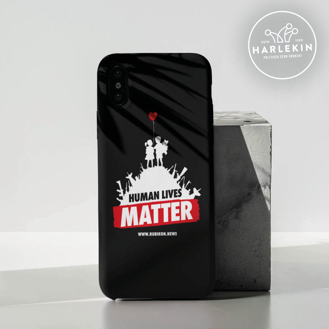 HANDYHÜLLE, HANDY CASE - IPHONE X • HUMAN LIVES MATTER-HARLEKINSHOP