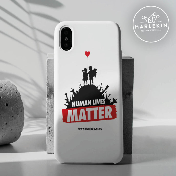 HANDYHÜLLE, HANDY CASE - IPHONE X • HUMAN LIVES MATTER-HARLEKINSHOP