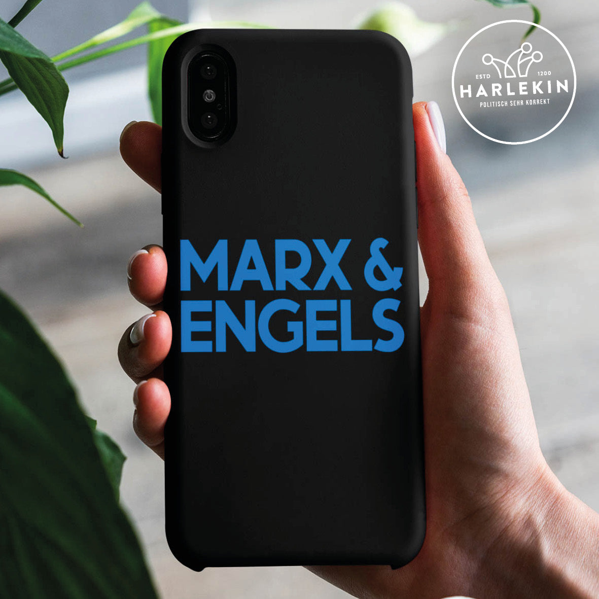 HANDYHÜLLE, HANDY CASE - IPHONE X • MARX & ENGELS-HARLEKINSHOP