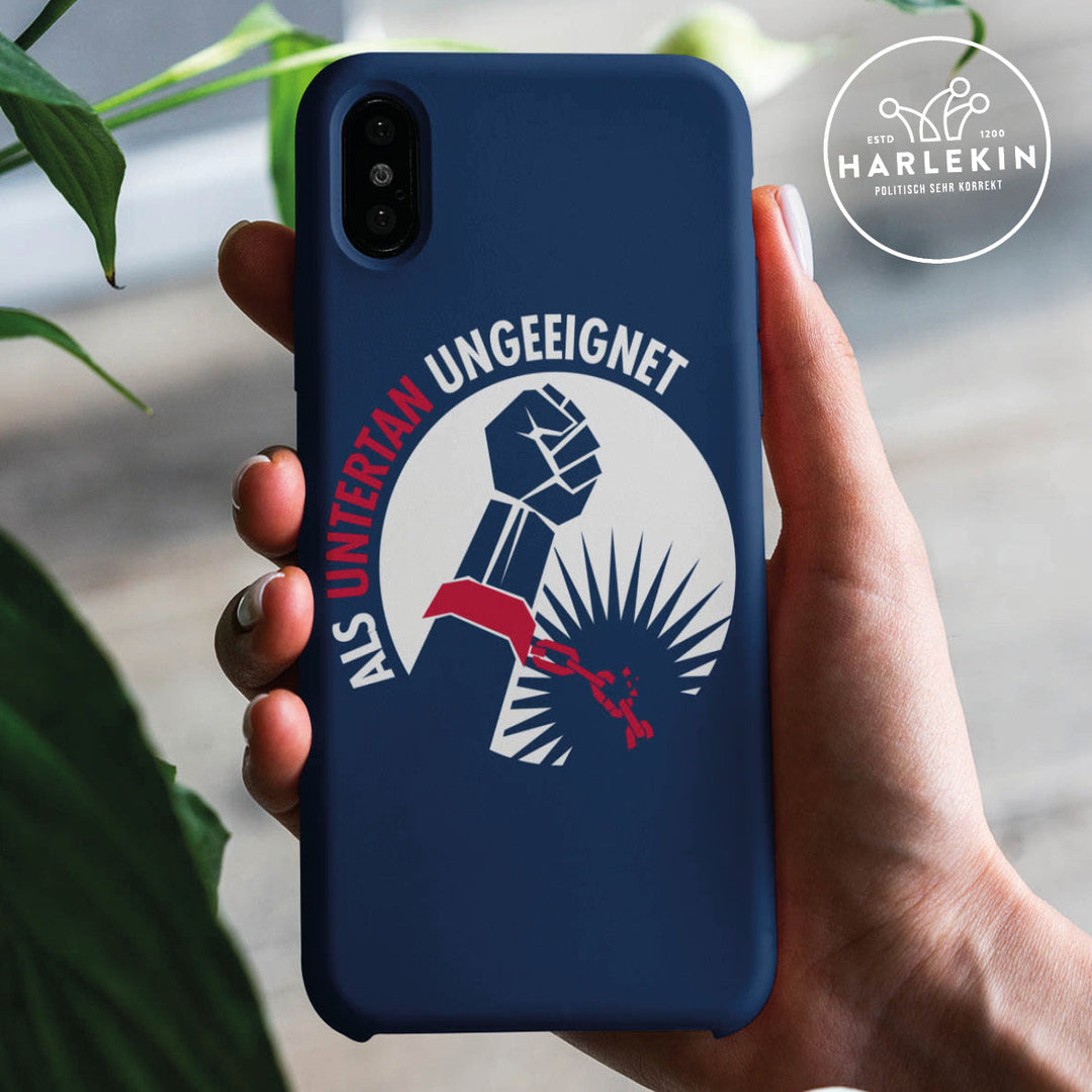 HANDYHÜLLE, HANDY CASE - IPHONE XR • ALS UNTERTAN UNGEEIGNET-HARLEKINSHOP