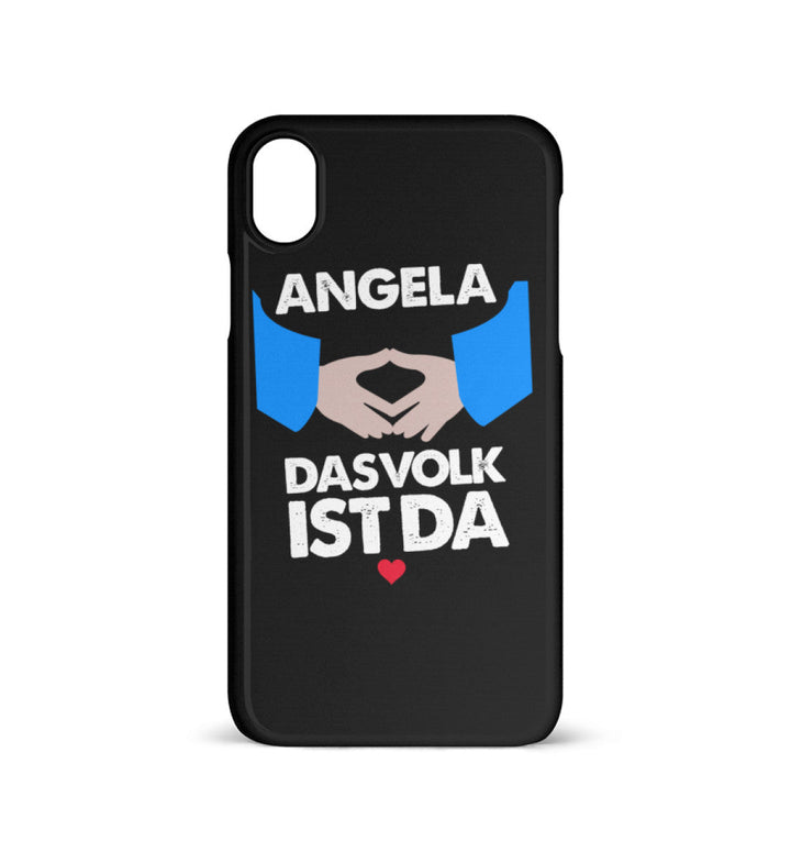 HANDYHÜLLE, HANDY CASE - IPHONE XR • ANGELA: DAS VOLK IST DA-HARLEKINSHOP