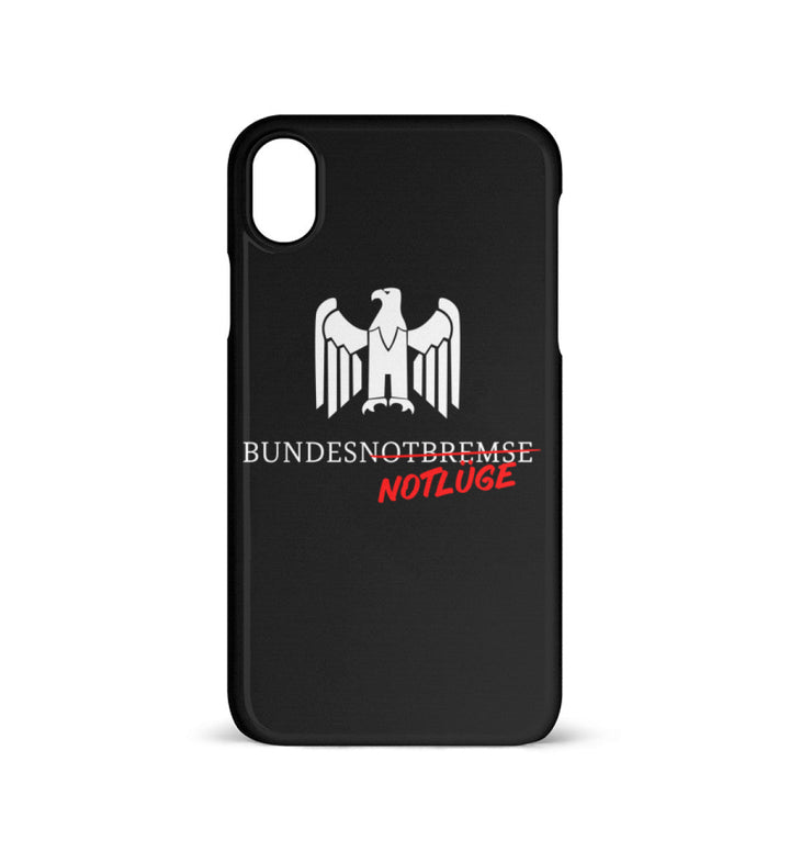 HANDYHÜLLE, HANDY CASE - IPHONE XR • BUNDESNOTLÜGE-HARLEKINSHOP