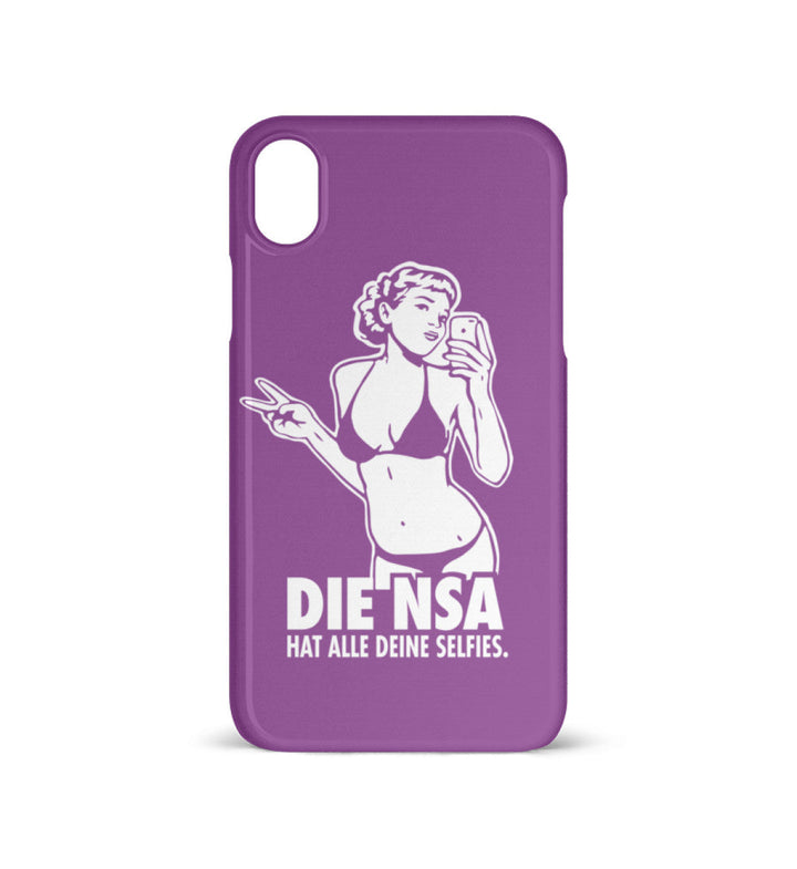 HANDYHÜLLE, HANDY CASE - IPHONE XR • DIE NSA HAT ALLE DEINE SELFIES-HARLEKINSHOP