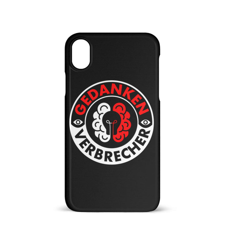HANDYHÜLLE, HANDY CASE - IPHONE XR • GEDANKENVERBRECHER BADGE-HARLEKINSHOP