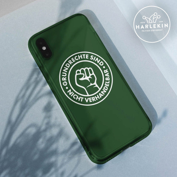 HANDYHÜLLE, HANDY CASE - IPHONE XR • GRUNDRECHTE SIND NICHT VERHANDELBAR-HARLEKINSHOP