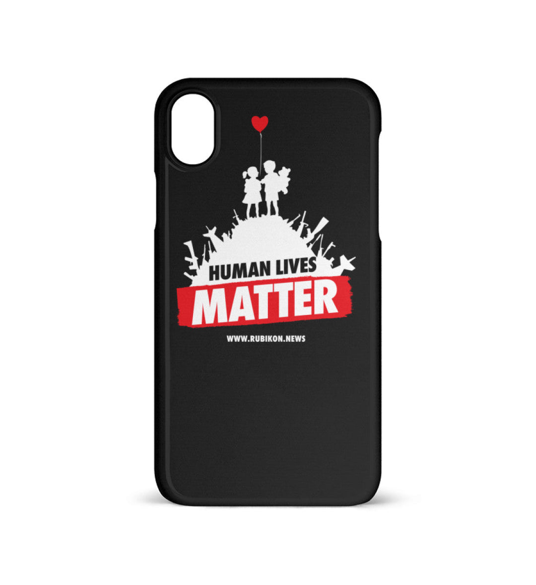 HANDYHÜLLE, HANDY CASE - IPHONE XR • HUMAN LIVES MATTER-HARLEKINSHOP