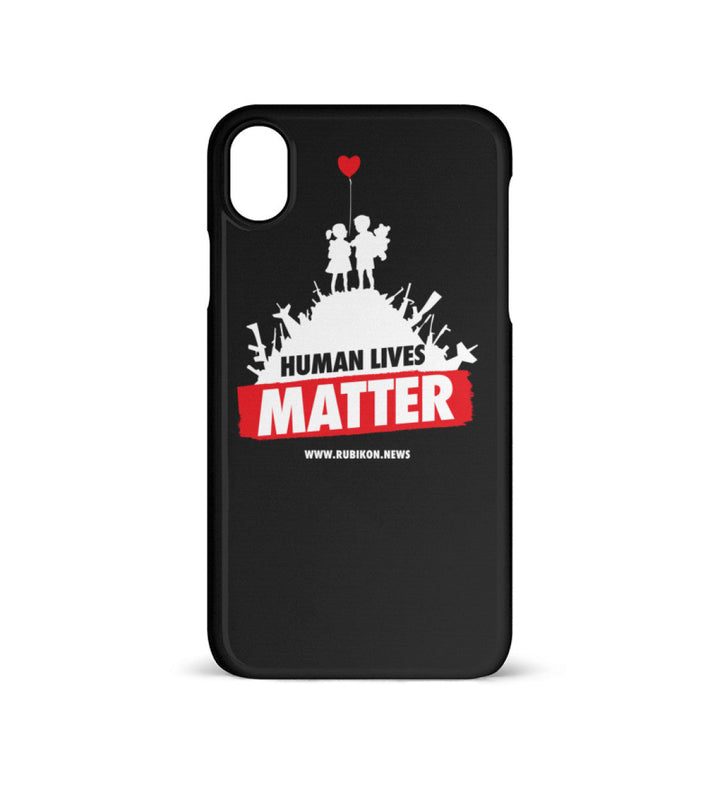 HANDYHÜLLE, HANDY CASE - IPHONE XR • HUMAN LIVES MATTER-HARLEKINSHOP