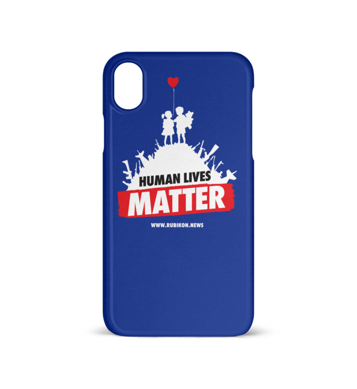 HANDYHÜLLE, HANDY CASE - IPHONE XR • HUMAN LIVES MATTER-HARLEKINSHOP