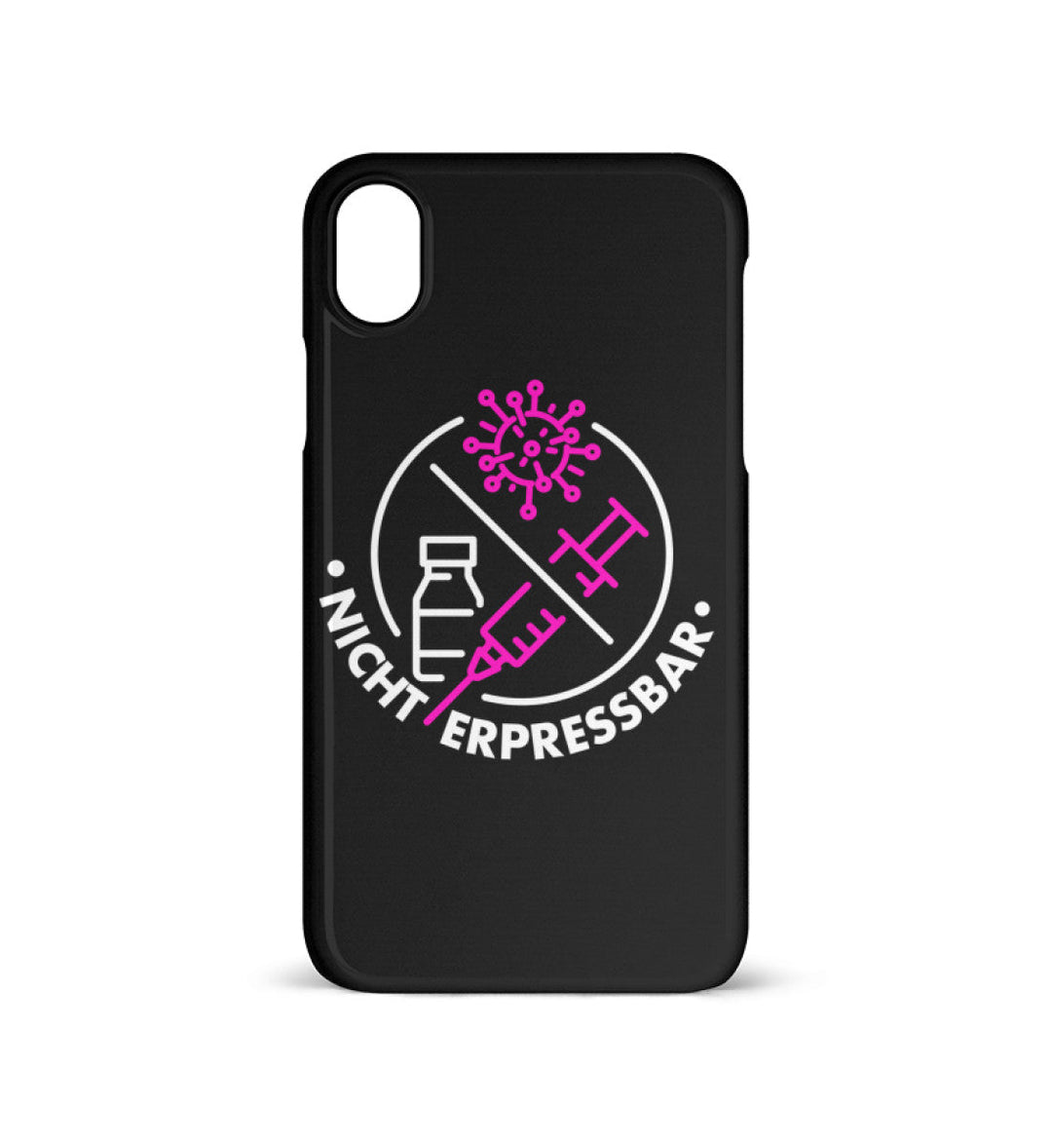 HANDYHÜLLE, HANDY CASE - IPHONE XR • IMPFPFLICHT NICHT ERPRESSBAR-HARLEKINSHOP