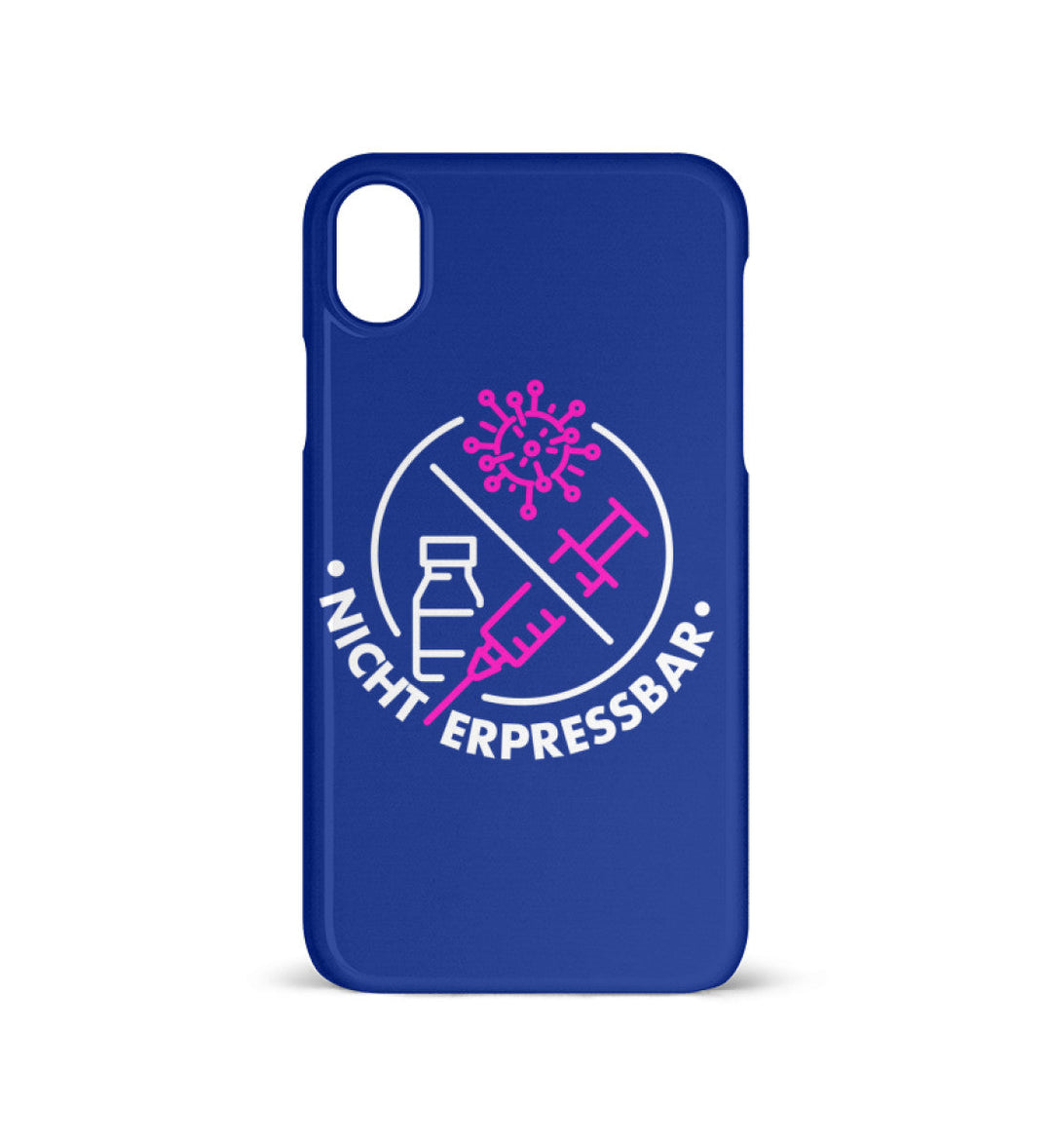 HANDYHÜLLE, HANDY CASE - IPHONE XR • IMPFPFLICHT NICHT ERPRESSBAR-HARLEKINSHOP