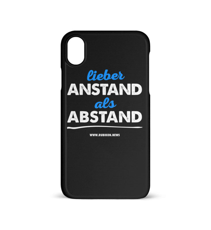 HANDYHÜLLE, HANDY CASE - IPHONE XR • LIEBER ANSTAND ALS ABSTAND-HARLEKINSHOP