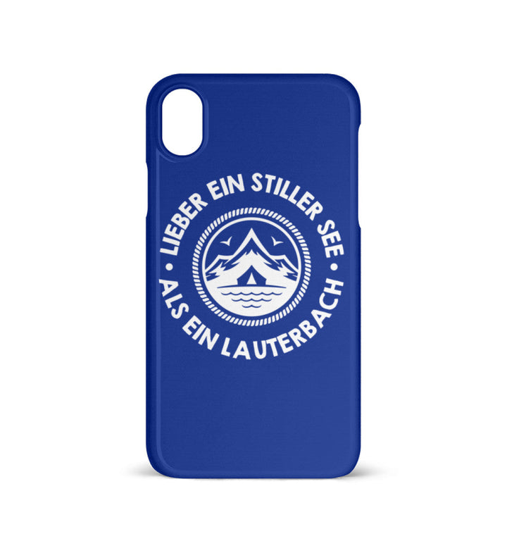 HANDYHÜLLE, HANDY CASE - IPHONE XR • LIEBER EIN STILLER SEE ALS EIN LAUTERBACH-HARLEKINSHOP