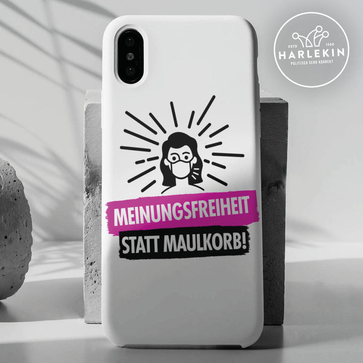 HANDYHÜLLE, HANDY CASE - IPHONE XR • MEINUNGSFREIHEIT-HARLEKINSHOP