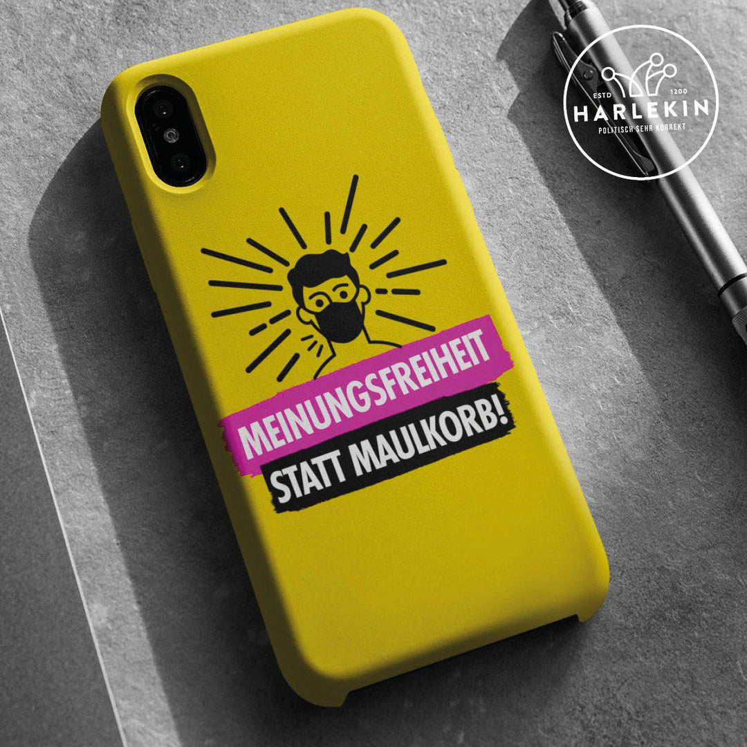 HANDYHÜLLE, HANDY CASE - IPHONE XR • MEINUNGSFREIHEIT-HARLEKINSHOP