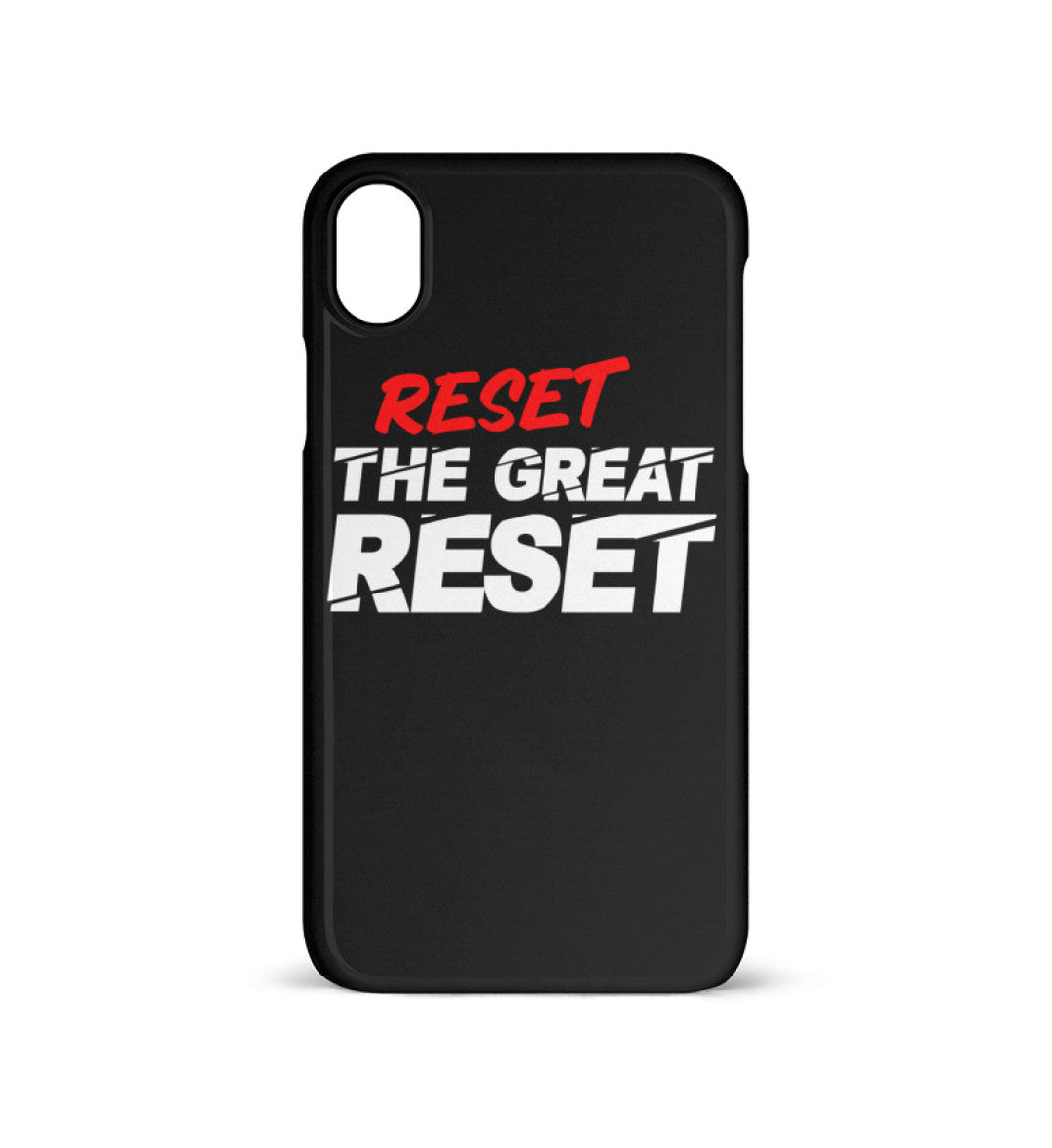 HANDYHÜLLE, HANDY CASE - IPHONE XR • RESET THE GREAT RESET-HARLEKINSHOP