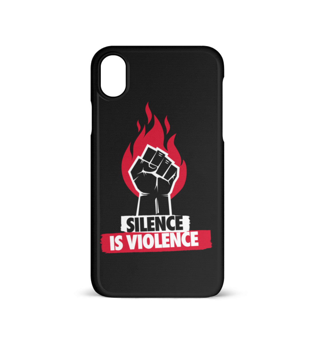 HANDYHÜLLE, HANDY CASE - IPHONE XR • SILENCE IS VIOLENCE-HARLEKINSHOP