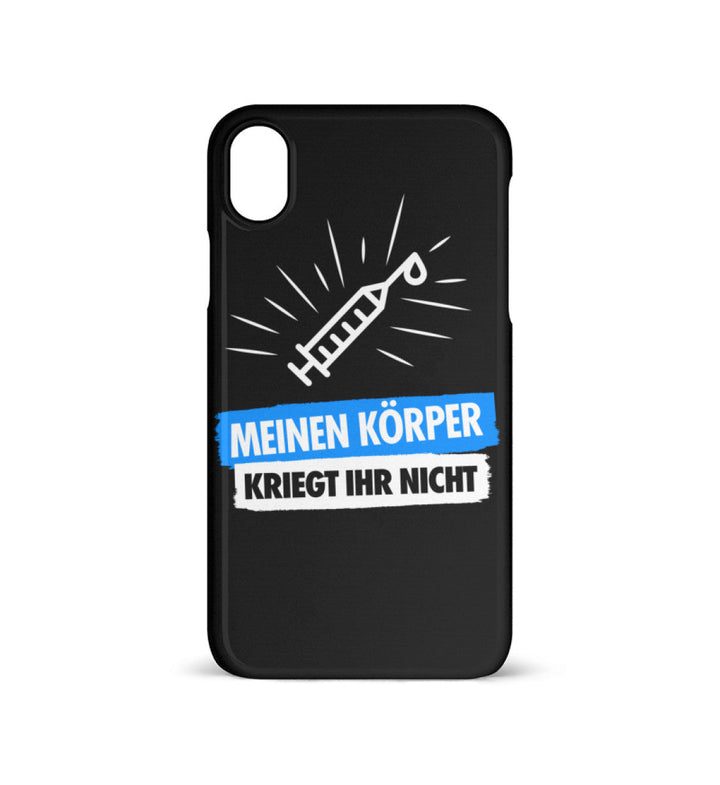 HANDYHÜLLE, HANDY CASE - IPHONE XR • SPRITZE / IMPFUNG-HARLEKINSHOP