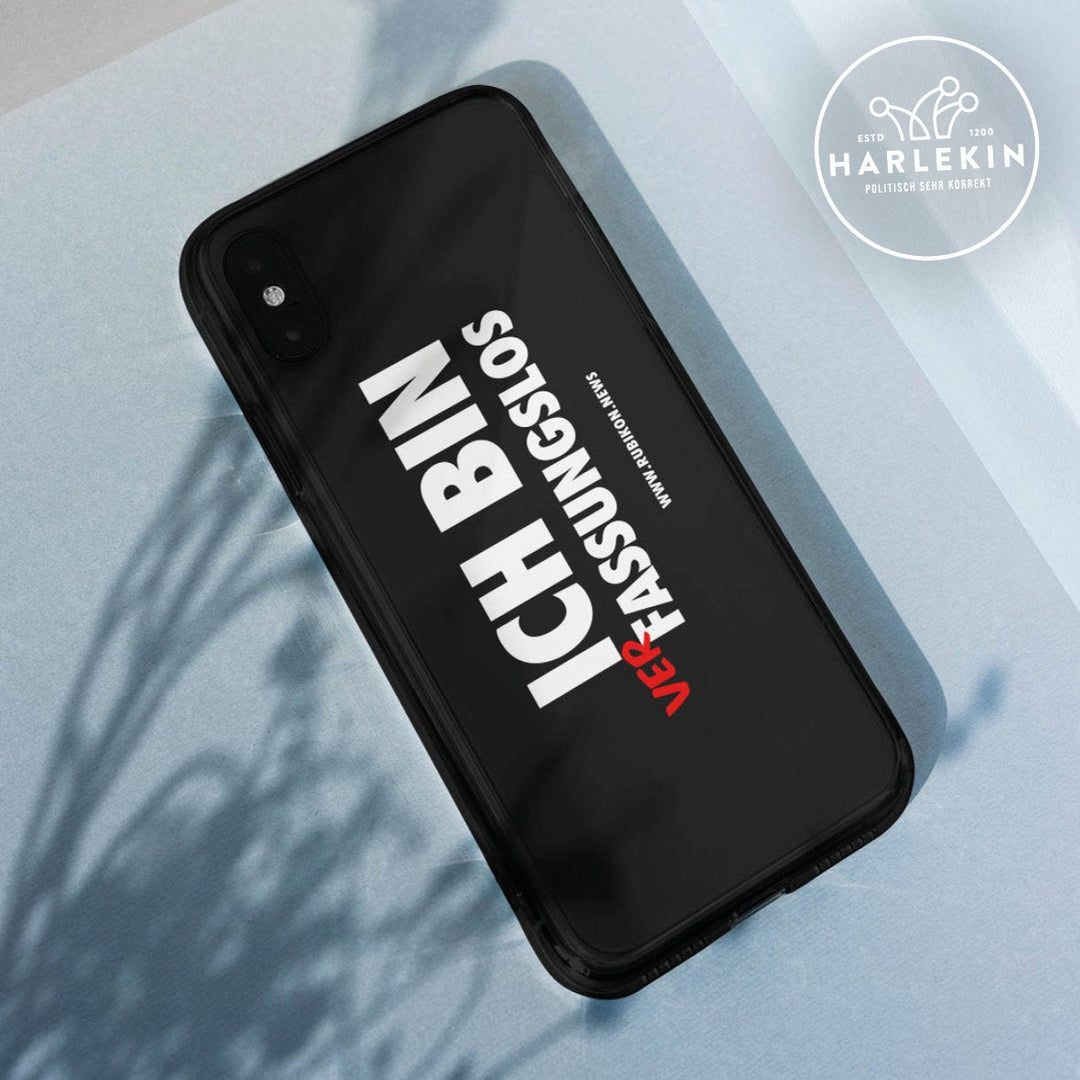 HANDYHÜLLE, HANDY CASE - IPHONE XR • VERFASSUNGSLOS-HARLEKINSHOP