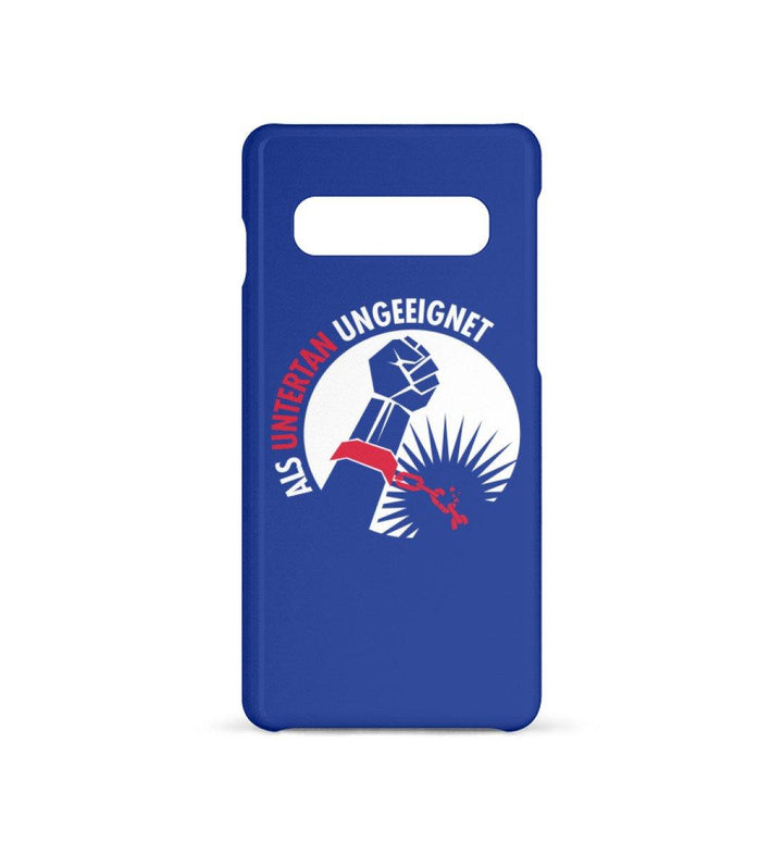 HANDYHÜLLE, HANDY CASE - SAMSUNG GALAXY S10 • ALS UNTERTAN UNGEEIGNET-HARLEKINSHOP