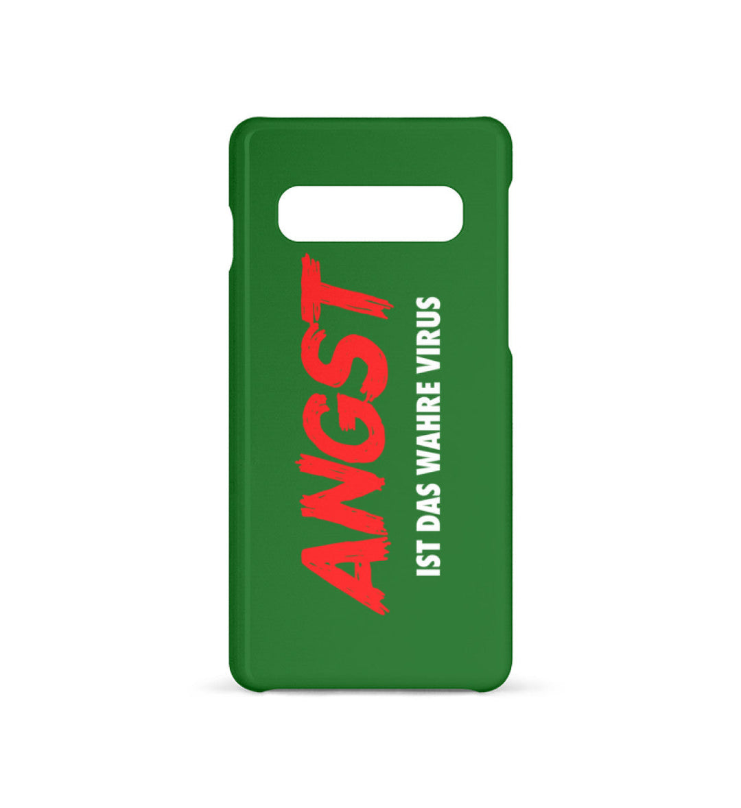 HANDYHÜLLE, HANDY CASE - SAMSUNG GALAXY S10 • ANGST IST DAS WAHRE VIRUS-HARLEKINSHOP