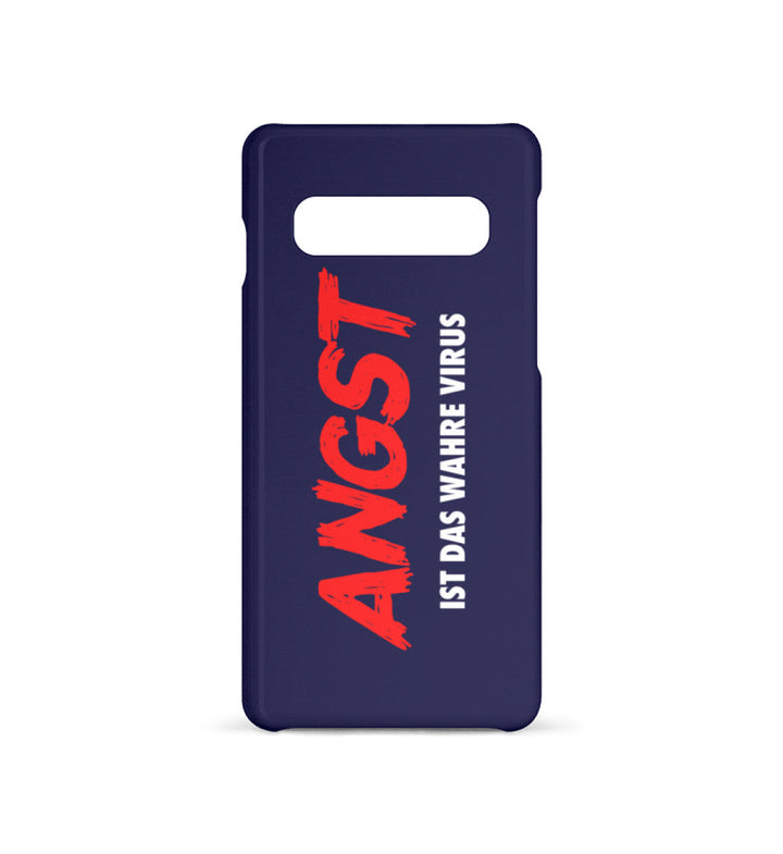 HANDYHÜLLE, HANDY CASE - SAMSUNG GALAXY S10 • ANGST IST DAS WAHRE VIRUS-HARLEKINSHOP