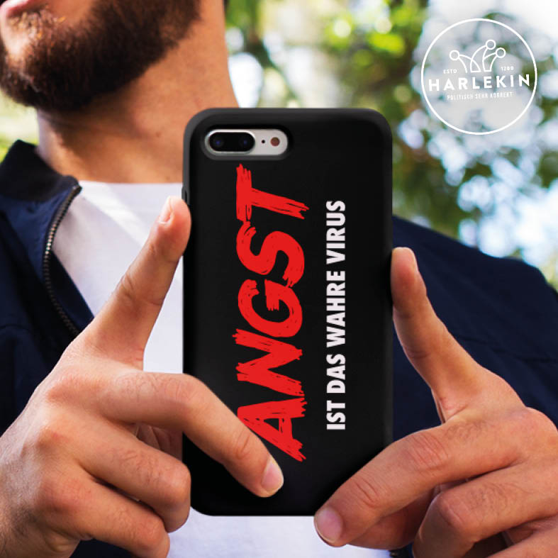 HANDYHÜLLE, HANDY CASE - SAMSUNG GALAXY S10 • ANGST IST DAS WAHRE VIRUS-HARLEKINSHOP