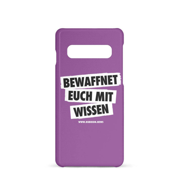 HANDYHÜLLE, HANDY CASE - SAMSUNG GALAXY S10 • BEWAFFNET EUCH MIT WISSEN - DUNKEL-HARLEKINSHOP