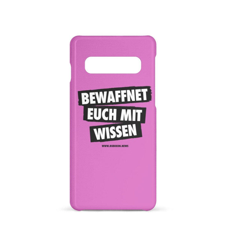 HANDYHÜLLE, HANDY CASE - SAMSUNG GALAXY S10 • BEWAFFNET EUCH MIT WISSEN - HELL-HARLEKINSHOP