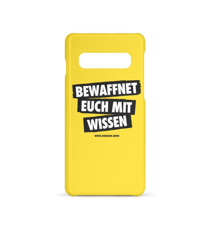 HANDYHÜLLE, HANDY CASE - SAMSUNG GALAXY S10 • BEWAFFNET EUCH MIT WISSEN - HELL-HARLEKINSHOP