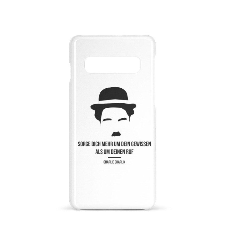HANDYHÜLLE, HANDY CASE - SAMSUNG GALAXY S10 • CHARLIE CHAPLIN / GEWISSEN-HARLEKINSHOP