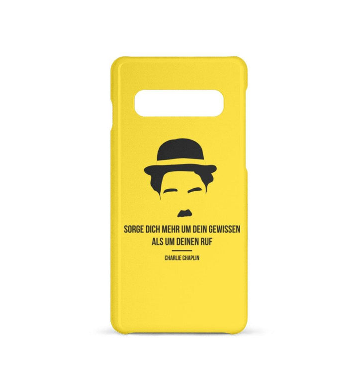 HANDYHÜLLE, HANDY CASE - SAMSUNG GALAXY S10 • CHARLIE CHAPLIN / GEWISSEN-HARLEKINSHOP