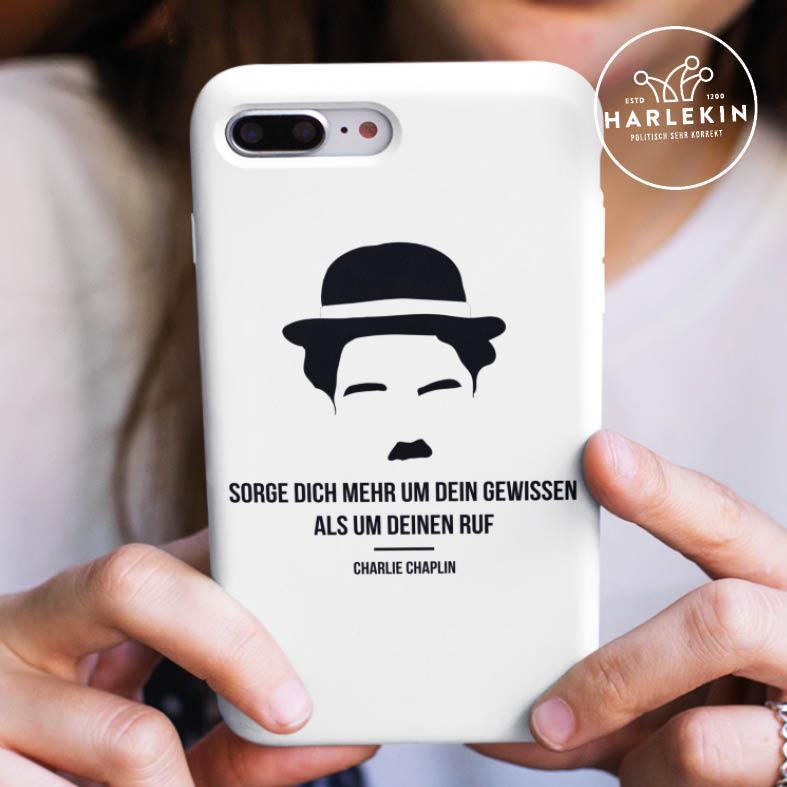 HANDYHÜLLE, HANDY CASE - SAMSUNG GALAXY S10 • CHARLIE CHAPLIN / GEWISSEN-HARLEKINSHOP