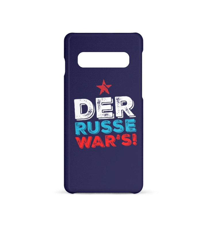 HANDYHÜLLE, HANDY CASE - SAMSUNG GALAXY S10 • DER RUSSE WAR'S!-HARLEKINSHOP