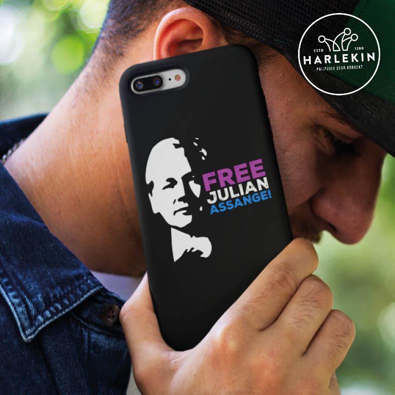 HANDYHÜLLE, HANDY CASE - SAMSUNG GALAXY S10 • FREE ASSANGE!-HARLEKINSHOP