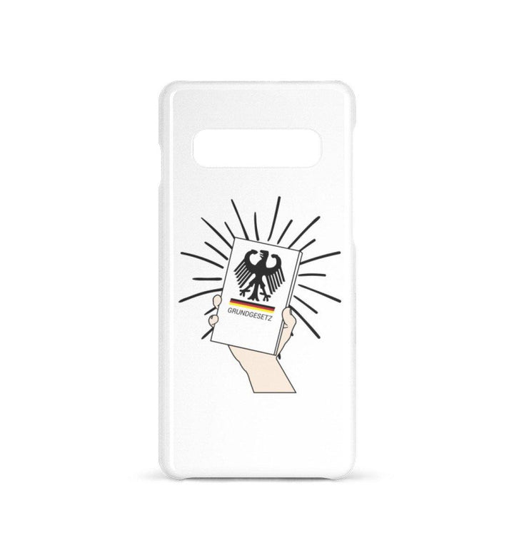 HANDYHÜLLE, HANDY CASE - SAMSUNG GALAXY S10 • GG / GRUNDGESETZ-HARLEKINSHOP