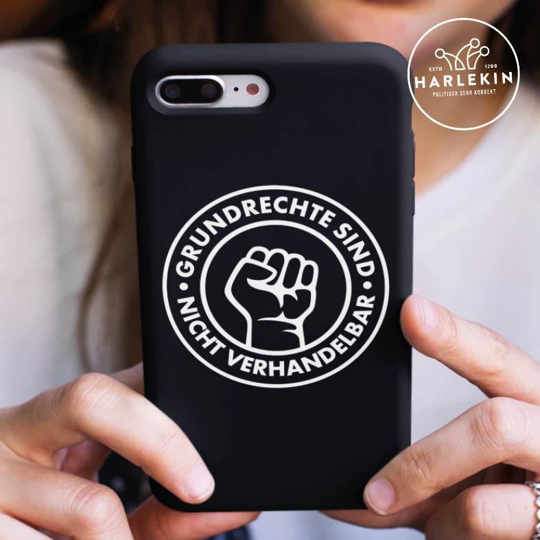 HANDYHÜLLE, HANDY CASE - SAMSUNG GALAXY S10 • GRUNDRECHTE SIND NICHT VERHANDELBAR-HARLEKINSHOP