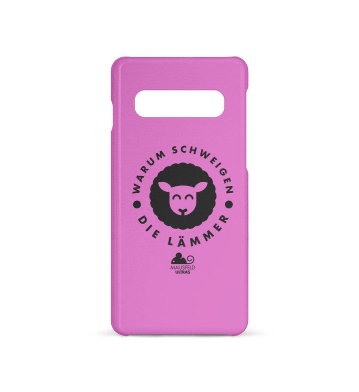HANDYHÜLLE, HANDY CASE - SAMSUNG GALAXY S10 • MAUSFELD ULTRAS / WARUM SCHWEIGEN DIE LÄMMER-HARLEKINSHOP