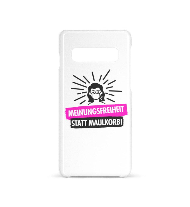 HANDYHÜLLE, HANDY CASE - SAMSUNG GALAXY S10 • MEINUNGSFREIHEIT-HARLEKINSHOP