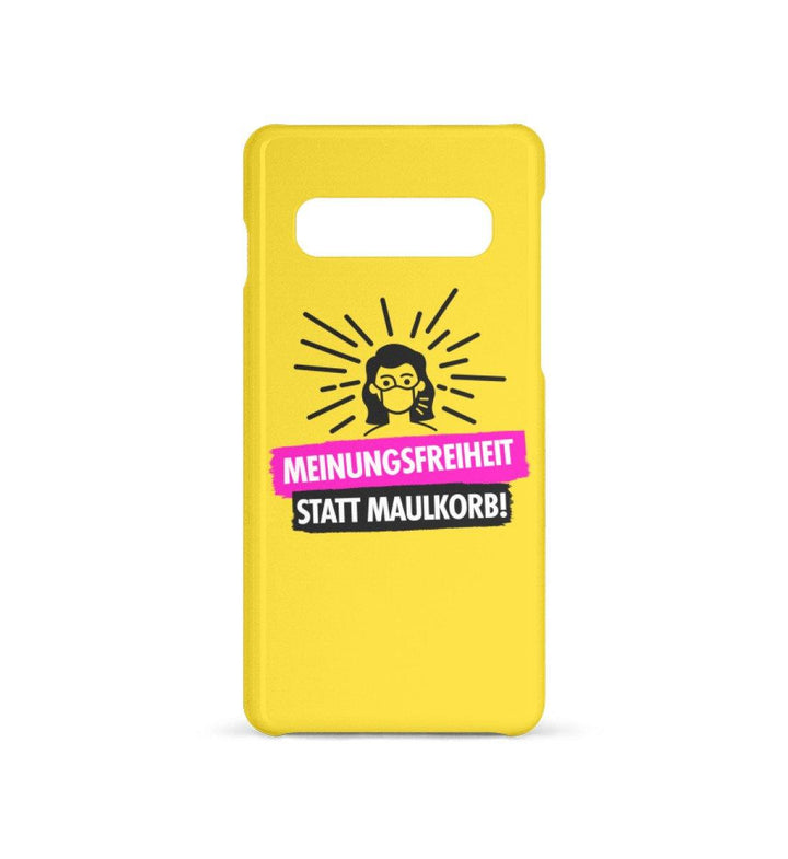 HANDYHÜLLE, HANDY CASE - SAMSUNG GALAXY S10 • MEINUNGSFREIHEIT-HARLEKINSHOP