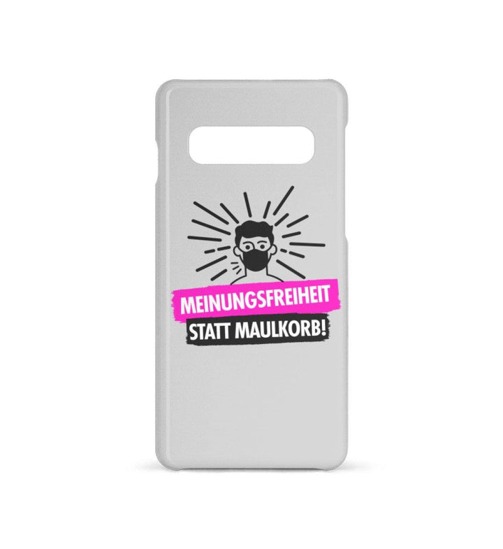 HANDYHÜLLE, HANDY CASE - SAMSUNG GALAXY S10 • MEINUNGSFREIHEIT-HARLEKINSHOP