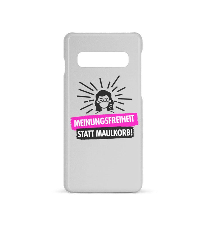 HANDYHÜLLE, HANDY CASE - SAMSUNG GALAXY S10 • MEINUNGSFREIHEIT-HARLEKINSHOP