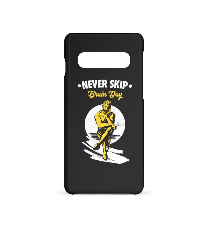 HANDYHÜLLE, HANDY CASE - SAMSUNG GALAXY S10 • NEVER SKIP BRAIN DAY-HARLEKINSHOP