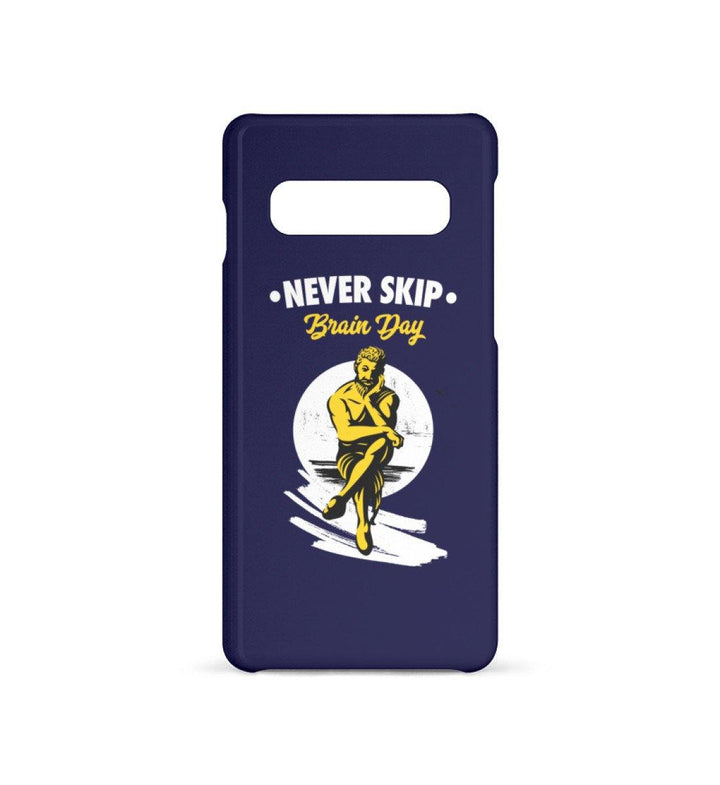 HANDYHÜLLE, HANDY CASE - SAMSUNG GALAXY S10 • NEVER SKIP BRAIN DAY-HARLEKINSHOP