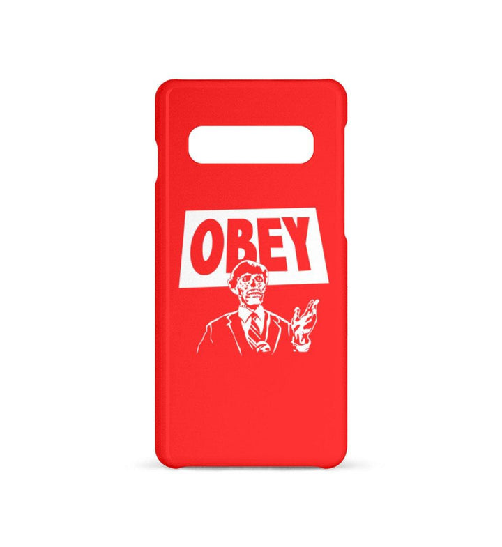 HANDYHÜLLE, HANDY CASE - SAMSUNG GALAXY S10 • OBEY BUNDESREGIERUNG-HARLEKINSHOP